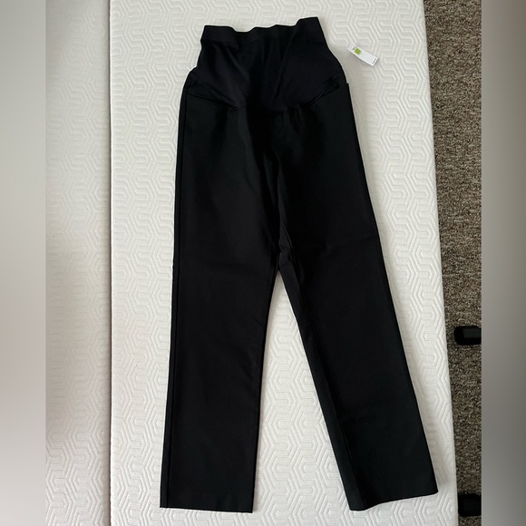 Maternity Full-Panel Pixie Straight Ankle Pants - Picture 6 of 7